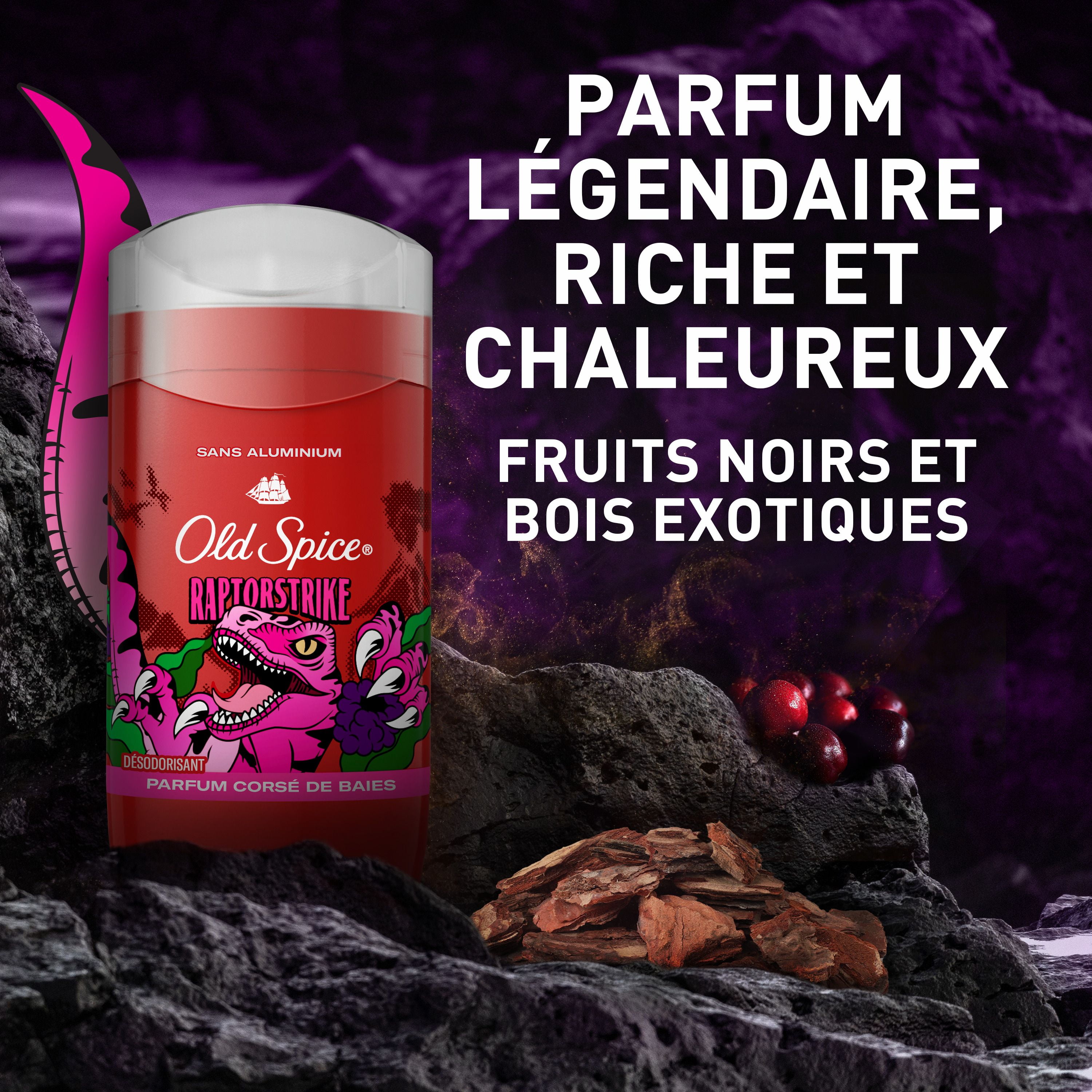 Old Spice Aluminum Free Deodorant for Men, Raptorstrike, 48 Hr. Protection, 85G