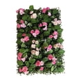 thumbnail image 2 of Panel de pared de flores artificiales cuadrado con fondo verde, decoración de plástico reutilizable para Rosa, 2 of 8