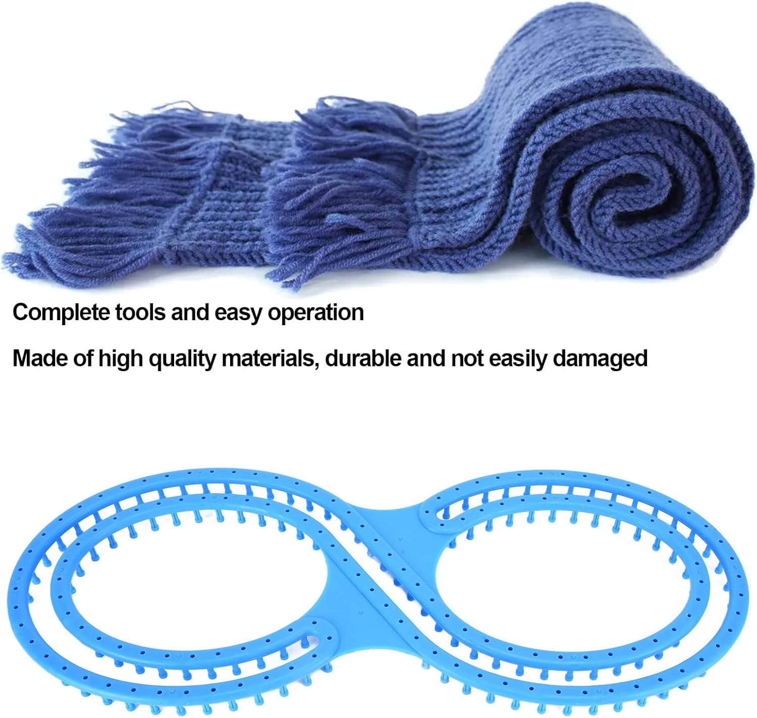 Petoto Afghan Loom Knitting Board, Knitting Loom Set, Weaving Looms for Beginners Adults for DIY Blanket, Hat, Scarf