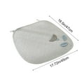 thumbnail image 4 of Outdoor Seat Pads Seat Cushionss 45x23.5 Fours Seasons Fabric Cotton Non Slip Sitting Chair Cushions Office Computer Deat Thin Cushions Antis Cats Scratch Seat Cushions Gray, 4 of 7