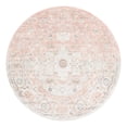 thumbnail image 3 of Unique Loom Madeline Vintage Collection Area Rug - Jackson (5' 3" Round Rose Pink/Ivory), 3 of 7