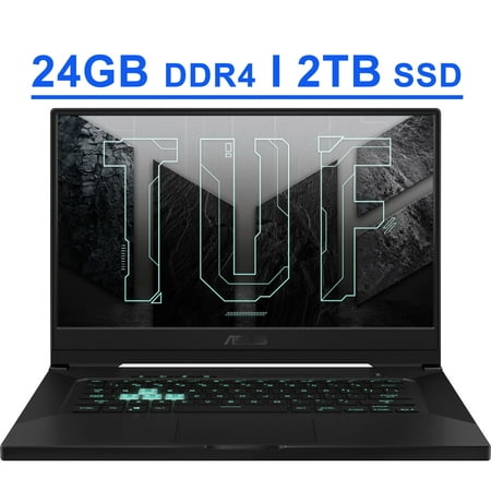ASUS TUF DASH F15 Gaming Laptop 15.6" FHD IPS 240Hz Display 11th Generation Intel Quad-Core i7-11370H 24GB DDR4 2TB SSD NVIDIA GeForce RTX 3070 8GB Backlit Keyboard Thunderbolt4 WiFi6 HDMI Win10