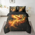 thumbnail image 2 of Erosebridal Magic Phoenix Bedding Sets Full Size, Magical Animal Bed Set, Black Gold, Reversible 7-Piece, 2 of 5