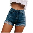 thumbnail image 1 of Aayomet Jeans de Sport Décontractés Tendance pour Femmes, Bleu Foncé, TTG, 1 of 4