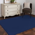 thumbnail image 4 of Navy Blue Area Rugs 2.7x5 for Living Room, Farmhouse Solid Navy Blue Color Modern Art Non Slip Washable Rug Runner, Low Pile Indoor Floor Carpet Mat Bathroom Rugs for Bedroom, Kids Room, 4 of 9