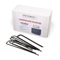 Landscape Staples 100-Pack | 6-Inch, Heavy Duty Steel Garden Stakes
