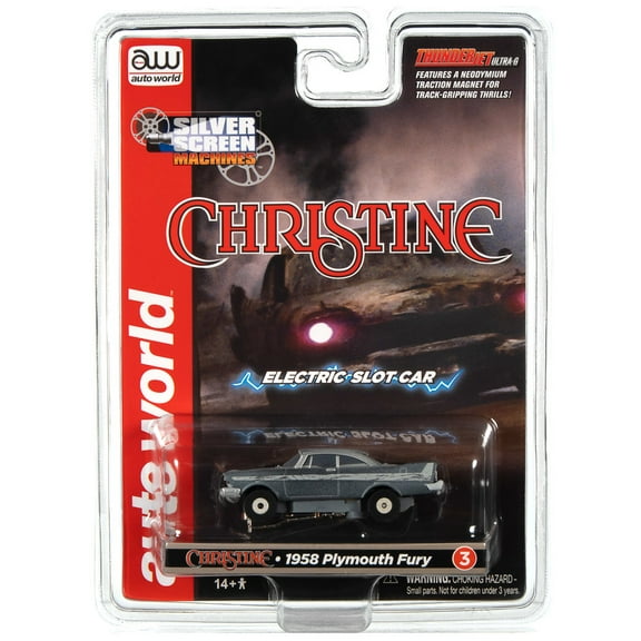 Auto World Silver Screen Machines Sc381 R1 Slot Car 1958 Plymouth Fury