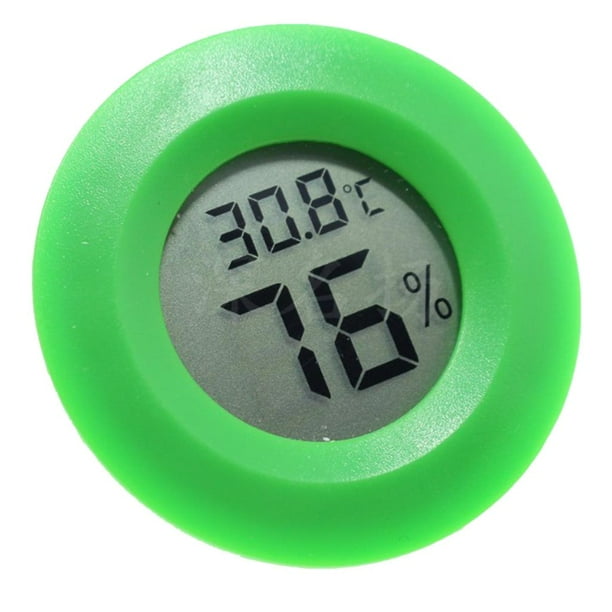 Termómetro de Humedad LCD Gloria Higrómetro para reptiles Serpientes Verde