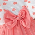 thumbnail image 7 of SUYOLL Toddler Girls Outfits Sets Cute Heart Print Bow Long Sleeve Dress with Headband Casual Beach Party Summer Fall Outfit Sweet Dress, 7 of 7