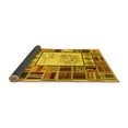 thumbnail image 2 of Ahgly Company Indoor Round Patchwork Yellow Transitional Area Rugs, 4' Round, 2 of 4