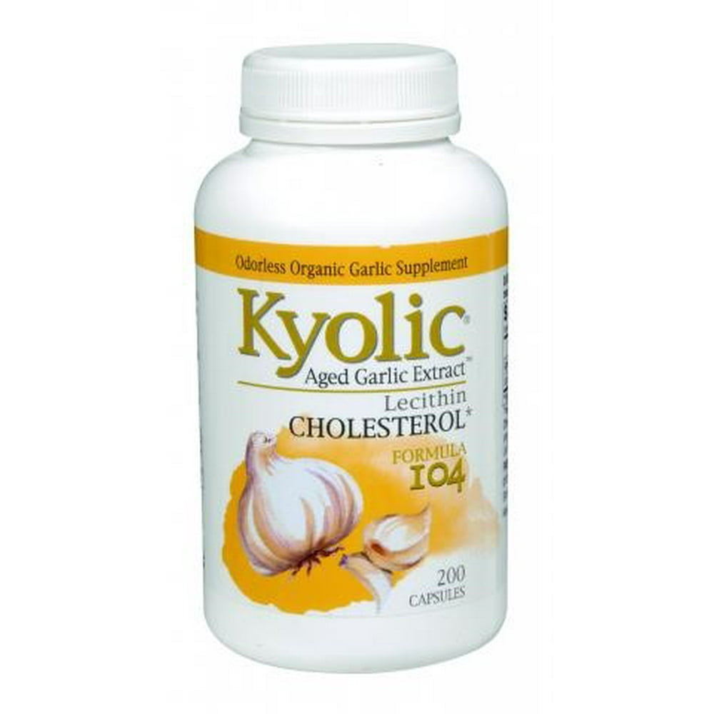 Kyolic Aged Garlic Extract Cholesterol Formula 104 200 Capsules