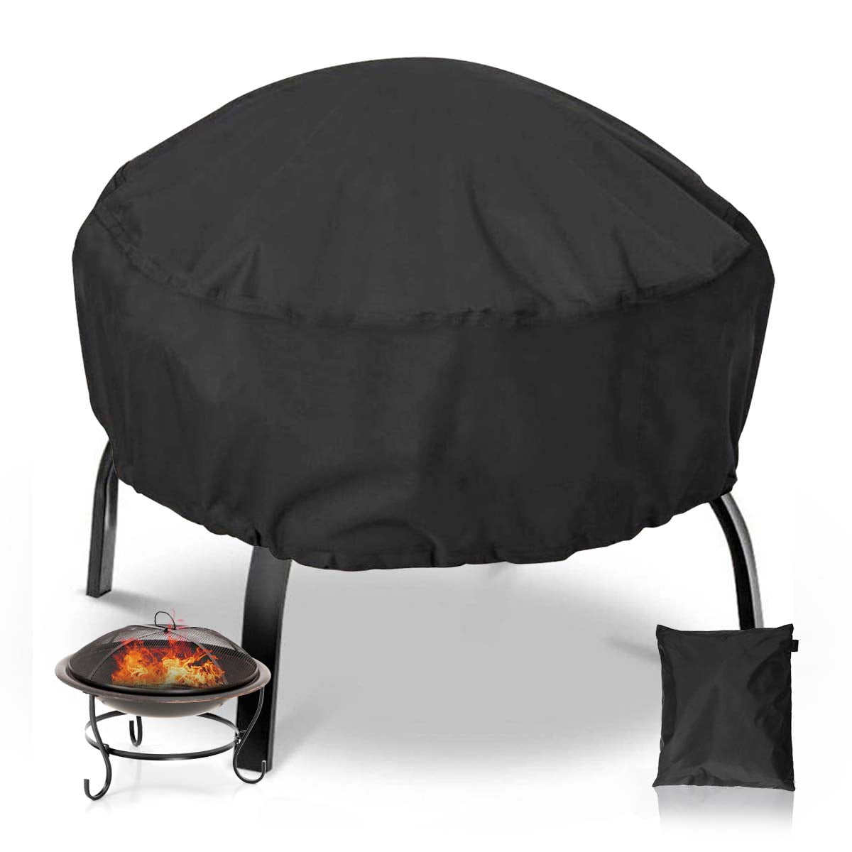 Nasum Fire Pit Cover Round 38x38 Inch, Hampton Bay 30 Inch Outdoor Fire Pit Cover