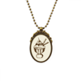 thumbnail image 1 of Galletas de chocolate de taza de helado de cereza Collar Colgante Vintage de bronce antiguo de joyeria de lujo de regalo Unbranded M, 1 of 3