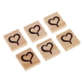 thumbnail image 4 of 100 Piezas Impreso Bloques de de Puzzle Craft Tiles 20x18mm Natural Macarena Bloques de cubo de madera sin terminar, 4 of 8