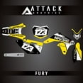 thumbnail image 3 of Attack Graphics Custom Fury Complete Bike Graphics Kit for Suzuki RMZ250 2017, 3 of 3