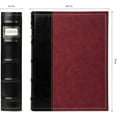 thumbnail image 4 of Bellagio-Italia CD/DVD Storage Binder Set - Burgundy - Leather - 6 Pack - 288-Disc Capacity - Storage Organizer for DVDs, CDs, Blu Rays, & Video Games - Acid-Free Binder Organizer Sheets, 4 of 6