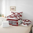 thumbnail image 6 of Feelyou Wst Golf Sleep Twin Bedding Sets 7-Piece for Kids, Red Grey Buffalo Bedding Comforter Set, Modenr Sport Lover Reversible Sheet Sets, Ultra Soft Bedroom Decor, 6 of 8