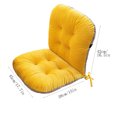 thumbnail image 3 of AuroraX Comfort Mid Back Office Chair Cushion Soft Yellow Warm Cozy Seat Cushion for Office and Desk Chair Support Back Pillow for Tailbone Sciatica Back Pain Relief, 3 of 5