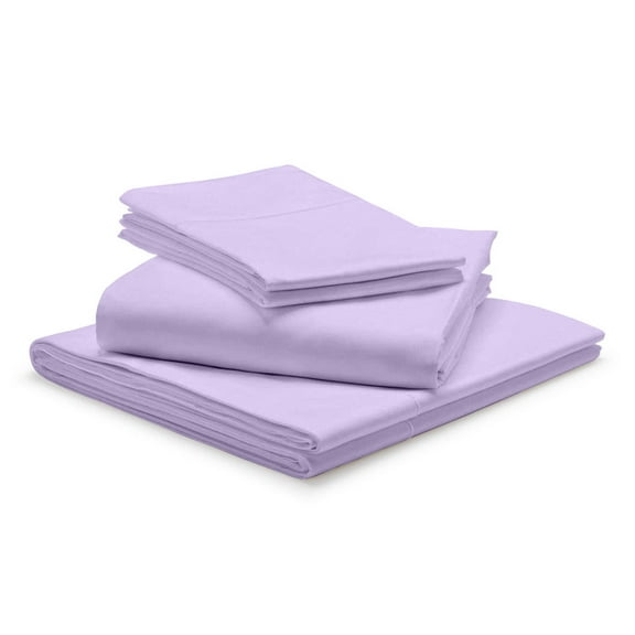 24" EXTRA DEEP POCKETS - 1000-Thread Count 100% Egyptian Cotton Short King Sheet Set, Long Staple Cotton, 1000-TC Pure Cotton - Short King, Lilac