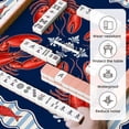 thumbnail image 5 of Mahjong Mat 31.5" x 31.5" Red Lobster Nautical Game Board Blue Striped Non-Slip Noise Reduction Mahjong Tiles Table Cover for Dominoes Poker Card Board and Tile Games, 5 of 6