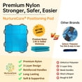 thumbnail image 4 of NurtureCare 3-Layer Comfort Positioning Bed Pad with Handles, Nylon, Waterproof, 48" x 40", Aqua, 4 of 10