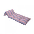 thumbnail image 4 of Fish Floor Pillow Lounger Cover, Nautical Theme Design Illustration of Fish on White Background Art Print, Nap Mat Printed Fabric Case for 5 Pillows, 88" x 27", Red and Navy Blue, by Ambesonne, 4 of 5
