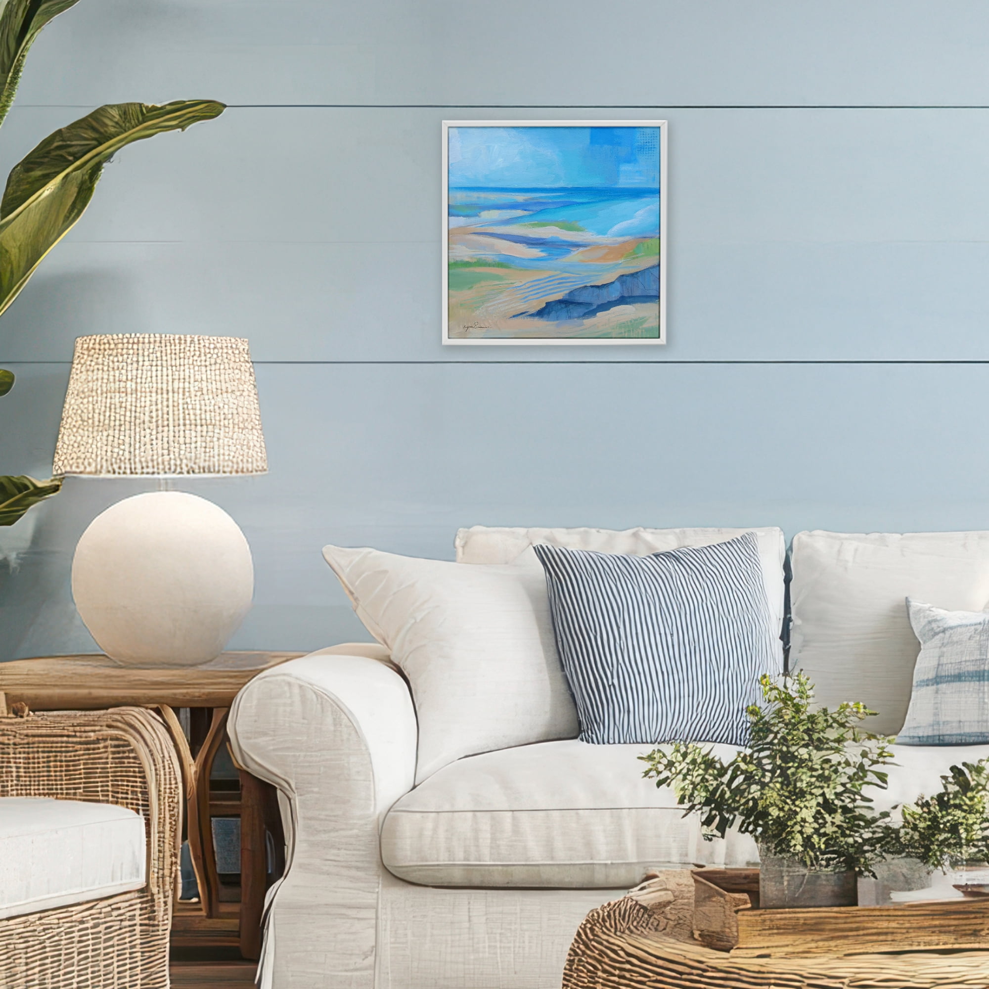 Stupell Industries After The Storm Beachscape White Framed Giclee Art, design by Lynn Ericson Fine Art