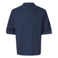 thumbnail image 1 of Chemise à Manches Longues pour Hommes Printemps Été Col Montant Ample avec Poche, 1 of 5