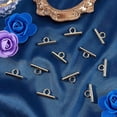 thumbnail image 3 of 1 Box 24Pcs Gold Toggle Clasp T Bar Connector Metal Alloy Round Bracelet Closure Fastener Links Buckle Clasps Connectors Finding for Jewelry Making Necklace Bag DIY Crafting Accessories, 3 of 5