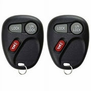 2 PACK KeylessOption Replacement 3 Button Keyless Entry Remote Control Key Fob 15042968 KOBLEAR1XT for GMC & Chevy Vehicles