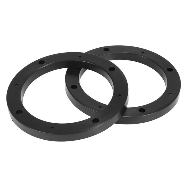Par 5 Pulgadas Coche Negro Hueco Universal Altavoz Espaciador Placa Plástico