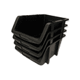 thumbnail image 2 of 8 Pack EXTRA LARGE / Made from Recycled Water Bottles, Heavy-Duty, All-Purpose Stacking and Nesting STORAGE BINS, 2 of 3