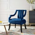 thumbnail image 7 of Harken Performance Velvet Accent Chair, 7 of 7