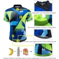 thumbnail image 6 of voofly Men's Cycling Jersey Shirt Full Zipper 3 Pockets Men Short Sleeve Bike Tops for Road Bike MTB Biking Bicycle Wear Summer S, 6 of 9