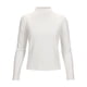 thumbnail image 2 of Camiseta de manga larga con cuello alto para mujer, sin costuras, elástica, de cuello alto, ajustada, capa base (blanca, XL), 2 of 8