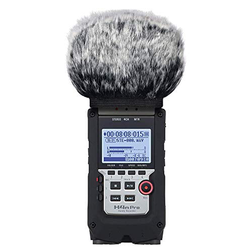 SUNMON Microphone Windscreen Muff for Zoom H4N Portable Digital Recorders Outdoor Mic Windshield Wind Cover Pop Filter 