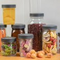 thumbnail image 2 of Yodecy 9 Pack Gray Wide Mouth Mason Jar Lids, One-Piece Lids, Plastic Mason Jar Lids Fit Ball, Kerr and More,Canning Lids(Gray), 2 of 7