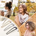 thumbnail image 6 of 3 PCS French Hair Pins for Women, Elegant Hair Pins for Updos, Buns & French Twist, Gold Hair Accessories, 6 of 7