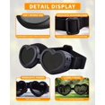 thumbnail image 4 of Gafas de sol para perros de raza pequeña, protección UV en forma de corazón, gafas de sol para perros con correa ajustable, gafas impermeables para perros, mascotas, cachorros, gafas de sol para perros a prueba de viento, color negro Sincero Electrónica, 4 of 7