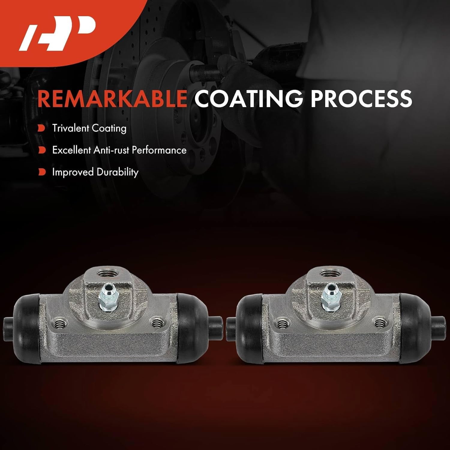 A-Premium Rear Drum Brake Wheel Cylinder Compatible with Select Chevrolet, GMC, Isuzu and Oldsmobile Models - LLV 1994-1995, S10, S10 Blazer, Jimmy, Sonoma, Typhoon, Hombre, Bravada, 2-PC Set