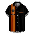 thumbnail image 1 of Button Up Shirt Mens Short Sleeve Button Down Shirts Wrinkle Free Casual Button Up Shirt Short Sleeve Colorblock Collar, 1 of 5