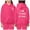 Hot Pink, variant on Child Boys Jesus Loves You Print Hooded Sweatshirts Long Sleeve Fashion Graphic Hoodies Oversize Pullover and Sweatpants 2 Pcs Fall Winter Clothes Girls Size 4T Clothes