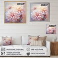 thumbnail image 4 of Designart "Peach Pink Mums love expression" Floral Floater Framed Canvas Art Print, 4 of 7