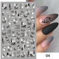 thumbnail image 2 of Calcomanía 3D para uñas de mariposa blanca y negra, calcomanías geométricas, calcomanías de flores doradas DIY, diseños para decoración de manicura y salón de uñas Tan Jianjun unisex, 2 of 2