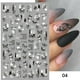 thumbnail image 2 of Calcomanía 3D para uñas de mariposa blanca y negra, calcomanías geométricas, calcomanías de flores doradas DIY, diseños para decoración de manicura y salón de uñas Tan Jianjun unisex, 2 of 2