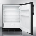 thumbnail image 3 of ADA compliant all-refrigerator for built-in general purpose use, with automatic defrost operation and black exterior, 3 of 4