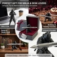 thumbnail image 7 of Ninja Pen Holder, Ninja Warrior Desk Accessory, Unique Action Figure Pen Stand for Home Office Student Desk, Black（3Pcs）, 7 of 7