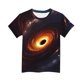 thumbnail image 2 of Camiseta de manga corta crop top estilo niños estrella impresión cuello redondo casual para chicos chicas chicos camiseta de manga corta, 2 of 5