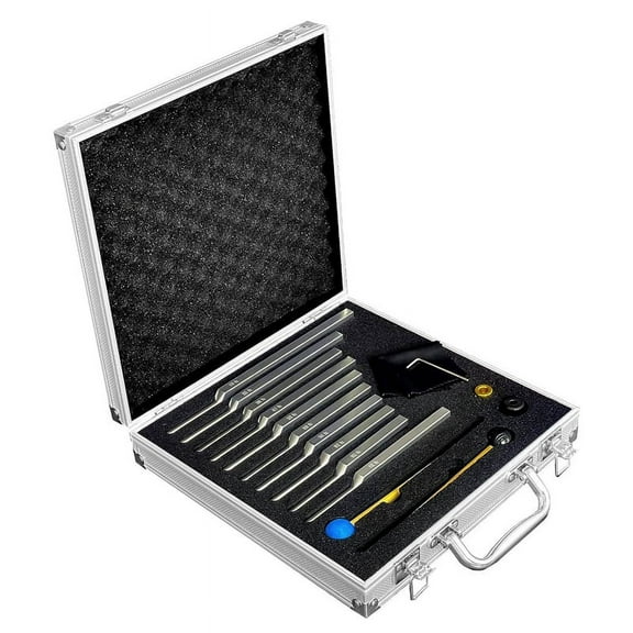 10 Piece Tuning Fork Set ,Tuning Forks for Healing Chakra Sound Meditation Forks for Sound Healing Therapy,Reduce Stress,Silver