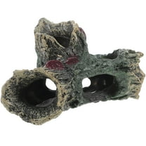 LULULION Saltwater Tank Fish Hideout Cave Vivid Shrimp Cave Decor For Aquariums Fish Tank Rocks Material Compact Design